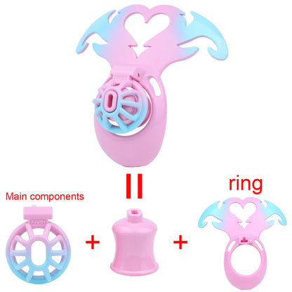 LICKER ABS Ventilate Chastity Cages Penis Bondage Cock Lock With Loyalty Belt BDSM Sex Toys For Men Gay Sissy Erotic Accessories