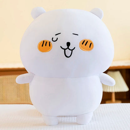 Creative Funny Expression Cute Face Bear Cartoon Soft Stuffed Animals Baby Sleeping Pillow Sofa Cushion for Girls Children Gifts