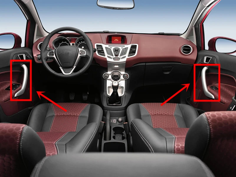 For Ford Fiesta 2009-2013 2012 2011 2010 Door Handle Decoration Protective Cover Trim Sticker