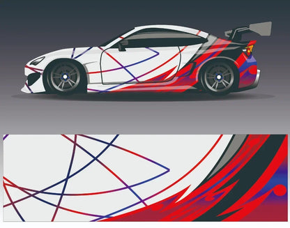 Black Car Sticker for Universal Car Sticker for Univers Vinyl Stripe on Left and Right Side Graphics Sticker Car Body Decoration