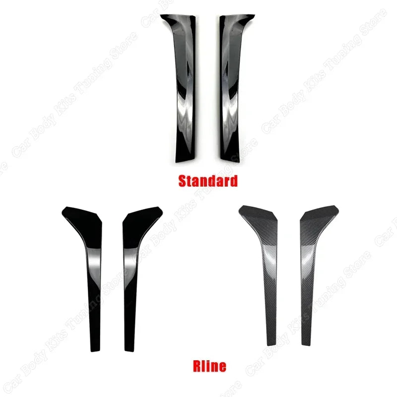 Gloss Black Car Rear Wing For VW Tiguan MK2 Rline \ Standard 2017-2021 Side Spoiler Canard Wing Tuning Accessories ABS Plastic