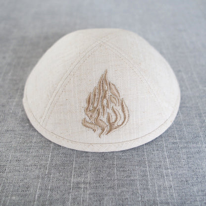 Kippot, Kipa, Kippa, Kippah, Yarmulka | Custom Embroidered & Digitally Printed Linen Kippah Caps, Custom for Weddings & Bar/Bat