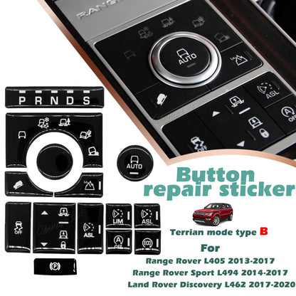 For Range Rover Sport L494 Center Console Button Cover for Vogue 2013-2017 Terrain Traction Control Sticker for Discovery L462