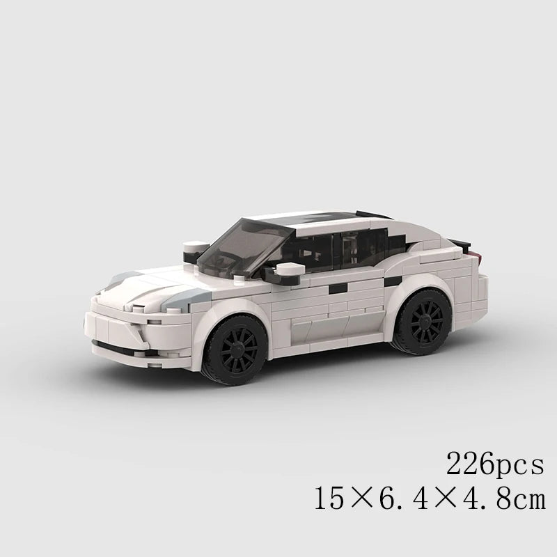 Classical Car Speed MOC SUV Racing Police Model Building Bricks Roadster Vehicle City Super Race Blocks Technical Christmas gift