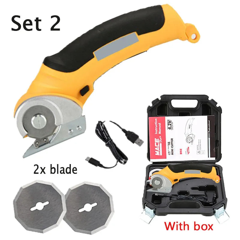Cordless Electric Scissors Multi Electric Cutter Shear For Cardboard Leather Fabric Cloth SewingCarpet Electric Cutting Tool 4v