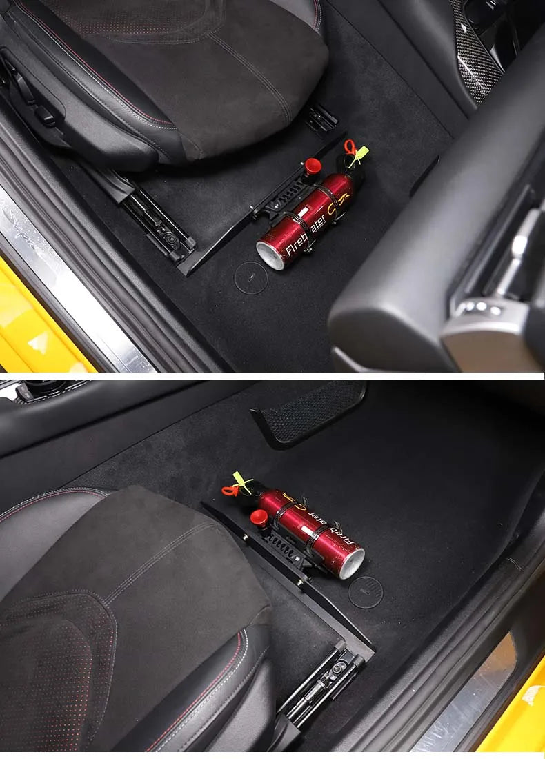 Alloy Fire Holder Adjustable Extinguisher Mount Holder for Toyota GR Supra MK5 A90 2019-23 Installation Under the Passenger Seat