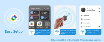 GPS Tracker Key Finder Wallet Locator Anti Lost Device Smart Bluetooth Tracking Tag for Car Keys Pets Bags Luggage Kids Elderly