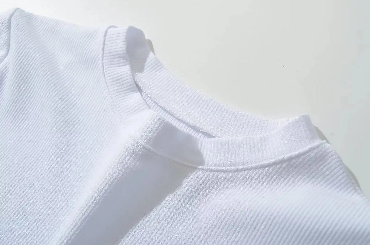Summer Short Sleeve O-neck Knitted Bodysuits Women Stretchable Slim Basic Solid Color Tops