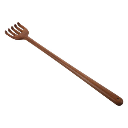 Wood Back Scratcher Long Handle Manual Back Scratcher Massager Itch Relief Tool Portable for Home Office Travel