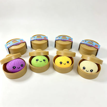 Hot Sale Blind Box Colorful Simulated Dumpling Squishy with Box Dumplings Sensory Squeeze Toy for Stress Relief