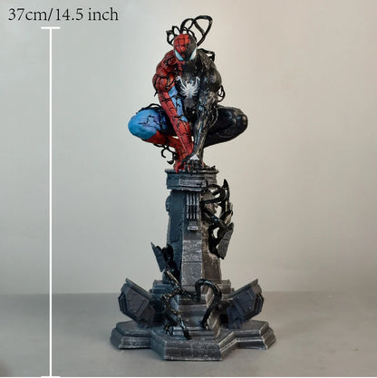 37cm 14.5 inch Anime Spider-Man Figures Pvc Statue Desktop Ornamen Collection Statue Model Decoration Room Desk Toys Gifts