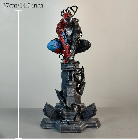 37cm 14.5 inch Anime Spider-Man Figures Pvc Statue Desktop Ornamen Collection Statue Model Decoration Room Desk Toys Gifts