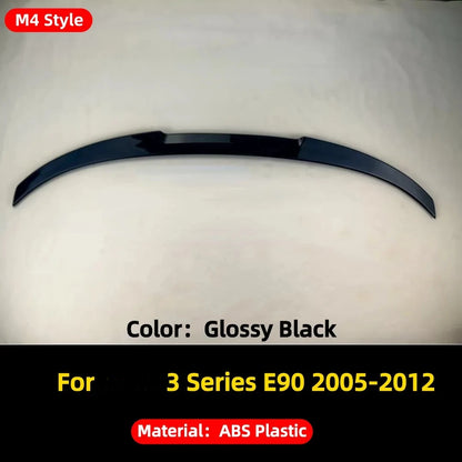 High Quality Rear Trunk Spoiler Wing Dam Deflector Tuning Body Kit Fit 3 Series E90 E91 2005-2012 Exterior Car Accessori