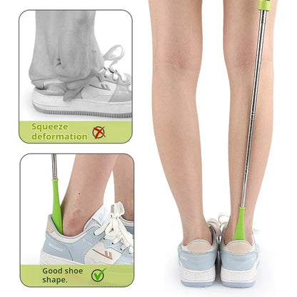 1/5/10 PCS Stretchable Long 30cm-71cm Metal Shoehorn Pregnant Woman Elderly Shoe Spoon No Bending Over Wearing Shoe Spatula