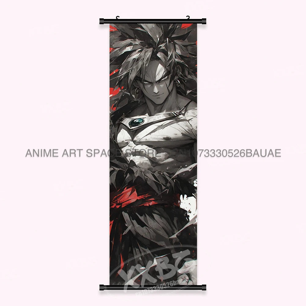 Dragon Ball Anime Wall Artwork Canvas Mural Scrolls Pictures Anime Character Son Goku Hanging Painting Poster Home Decoration