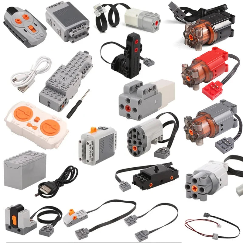 Bricks Toys PF Parts 8293 8883 MOC High-Tech M XL L Motor Servo Power Functions Motor Multi Tool Model Compatible With LEGO