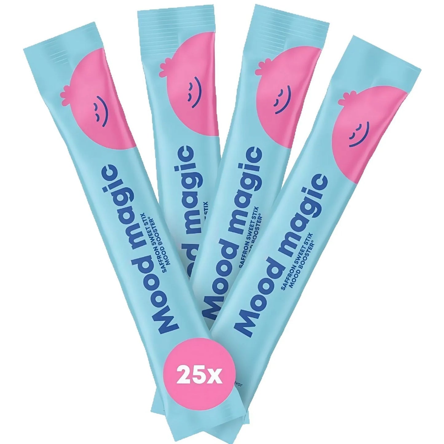Mood Magic Pixie Sticks for Kids Sugar-Free Saffron & GABA Mood Balance Supplement 25 Sticks Candy Water Flavor