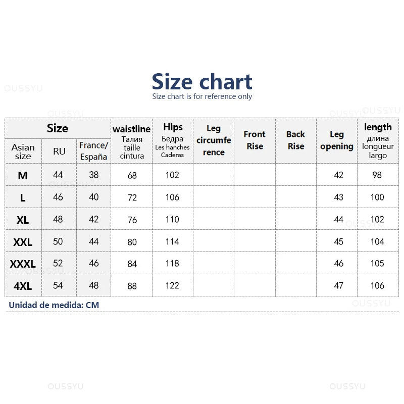 OUSSYU Brand Clothing New Design Cotton Jeans Men Baggy Elastic Waist Cargo Denim Pants Work Wide Leg Korean Trousers Male 4XL