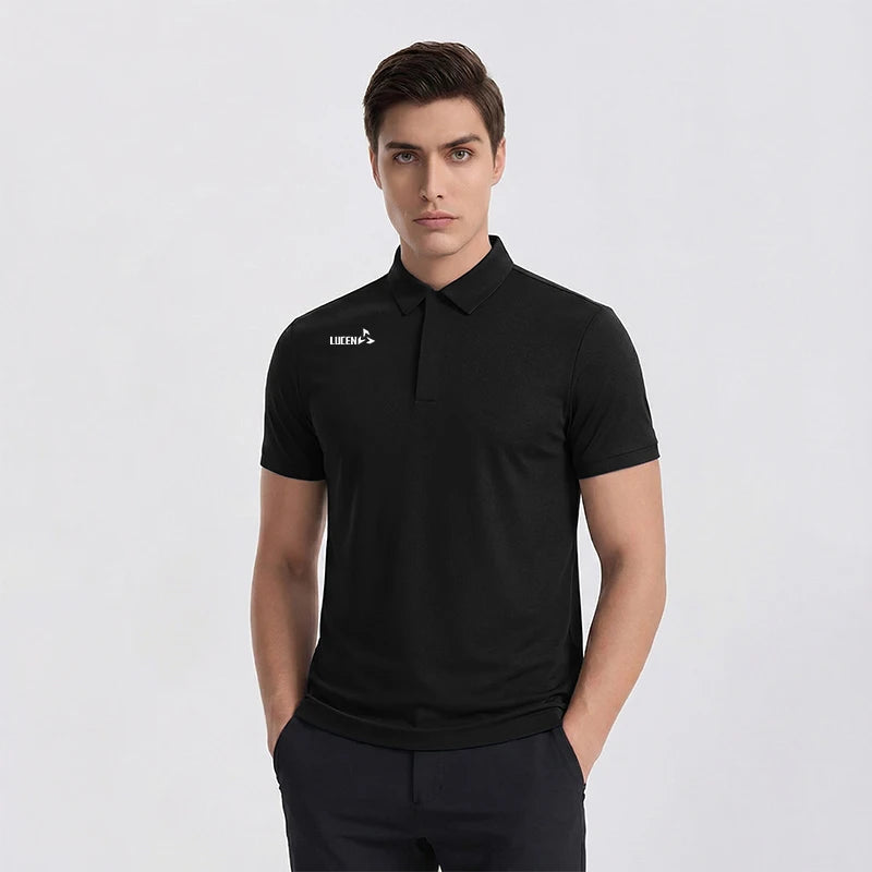 LUCEN Original Base Summer New Design Men's High-Quality Outdoor Sport Polo Shirt Golf Running Fitness Short-Sleeved T-Shirt Top