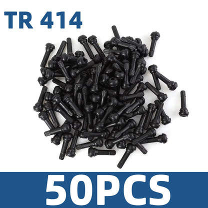 4/8/50/100PCS TR413 TR414 Automotive Tire Valve Valve Tubeless Tire Valve Core Vacuum Tire Rubber Valve Core Automotive Parts