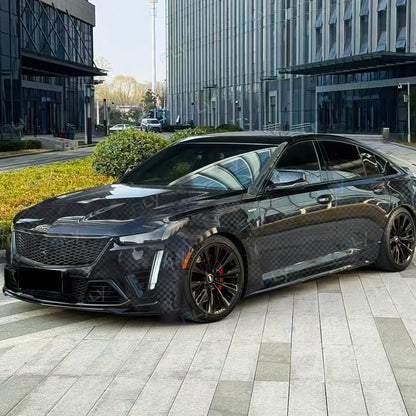 Premium Black Plaid Forged Carbon Fiber Vinyl Car Body Wrap Film For Vehicle Motorcycle Protecto Car Sticker Car Accessories
