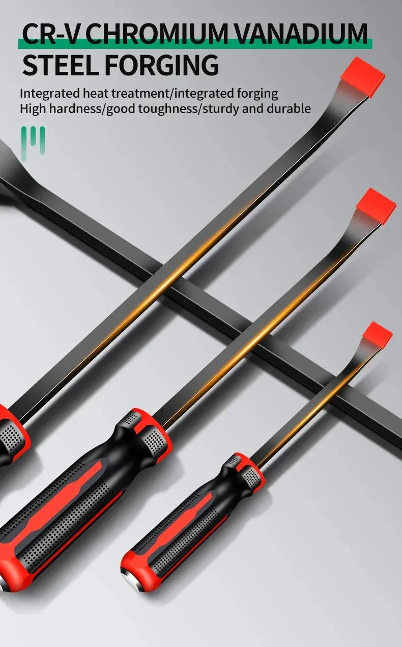 Heavy Duty Multi-Function Long Pry Bar 8/12/18/24 Inch Tire Crowbar Strike Cap Nail Puller Car Repair CV-R Removal Hand Tool
