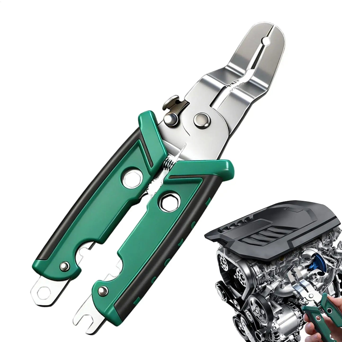 Multi-functional Car Clip Plier Auto Panel Clip Removal Pliers V Shape Precision Ergonomic Disassembly Gadget Clip Remover Tool