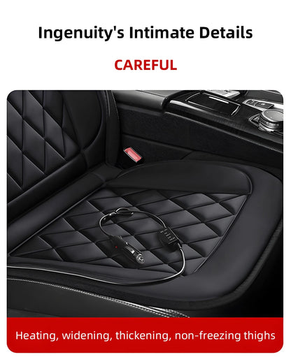 12V Car Heating Seat Cushion Seat Covers Winter Car Seat Heater  Car Accessories Heating Pads Universal Available In Black Red