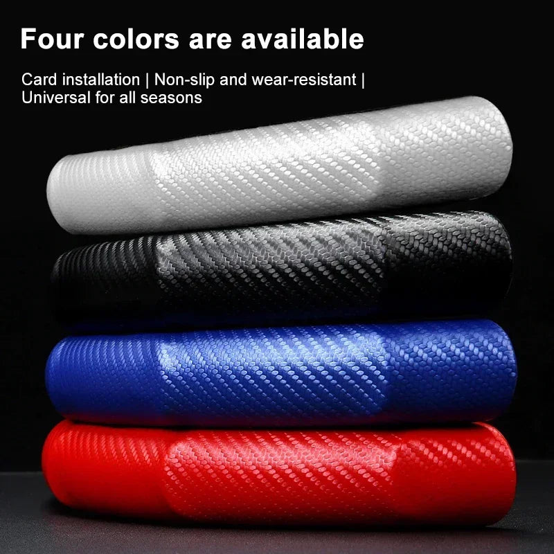 Car Steering Wheel Cover Carbon Fiber Sports Ultra-thin Non-slip Card Cover for Mazda 2 3 CX-3 CX-5 MX-5 BT-50 ATENZA CX-8 MX-30