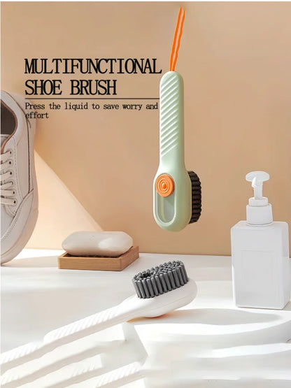 2-In-1 Multi-Function Cleaning Brush/Shoe Brush, 2-In-1 Multi-Function Cleaning Brush With Soap Dispenser, New Upgraded Drawer-S
