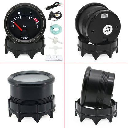 2'' 52mm Racing Car Indicator Water Temp Gauge Oil Temp Meter Voltmeter Oil Press Vacuum Boost Air Fuel Ratio EGT Instrument