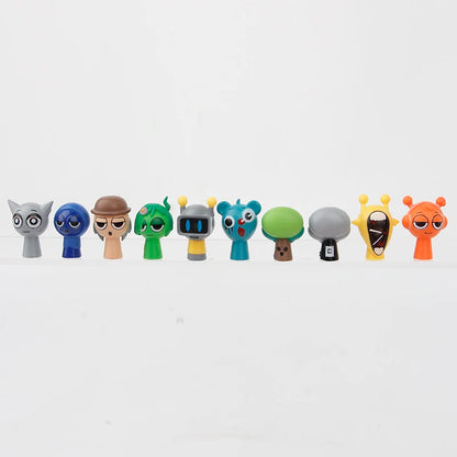 48pcs/Set Mini Sprunki Action Figure Toy Cartoon Movie Sprunki Wenda Model Doll Figurines Fans Gift