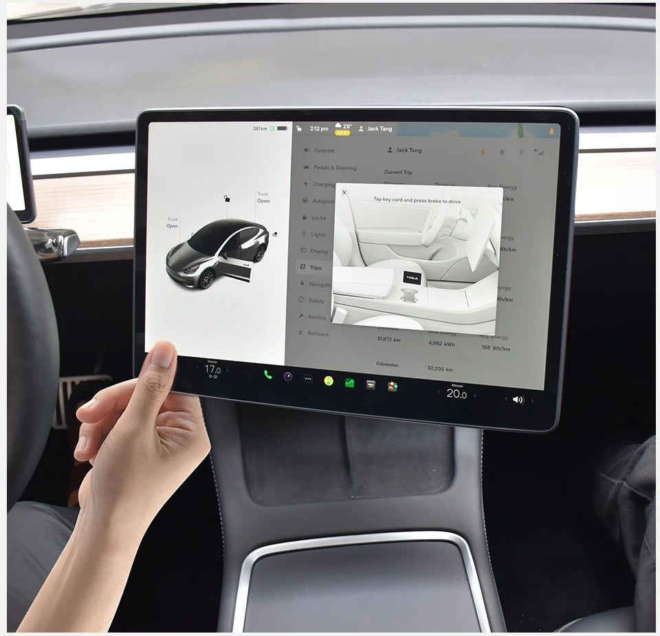 Screen Swivel Tilt Rotation Mount Kit for Tesla Model 3 Highland Y Juniper 2017-2026 Four Direction Screen Rotating Bracket