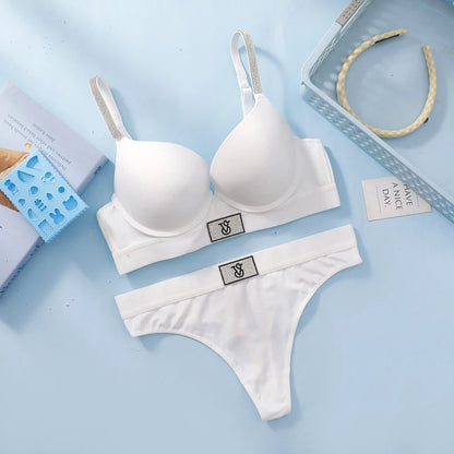 Victoria s Secret Comfortable Underwire Lingerie Set For Ladies Daily Wear Women Bra Set Lace Push Up Seamless