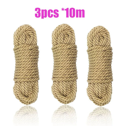BDSM Bondage Rope Set for Couples Soft Adjustable Restraint with Erotic Knots Play Bedroom Accessories for Adults