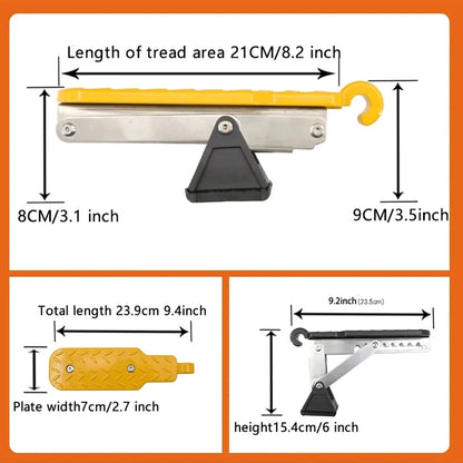 Car Door Step Foldable Universal Fit Door Hook Step StandPedal for Car Roof Access, Roof Rack Foot Step Rooftop Doorstep Car SUV