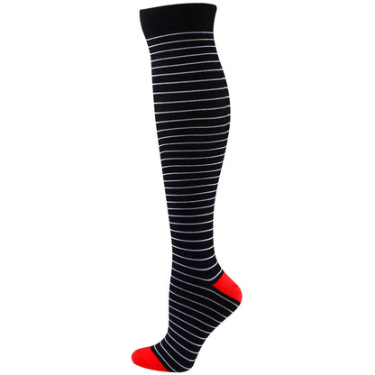 58 Styles Compression Socks 30 Mmhg Heart Star Stripe Socks New Unisex Golfs Tube Thigh Men Outdoor Long Pressure Stockings