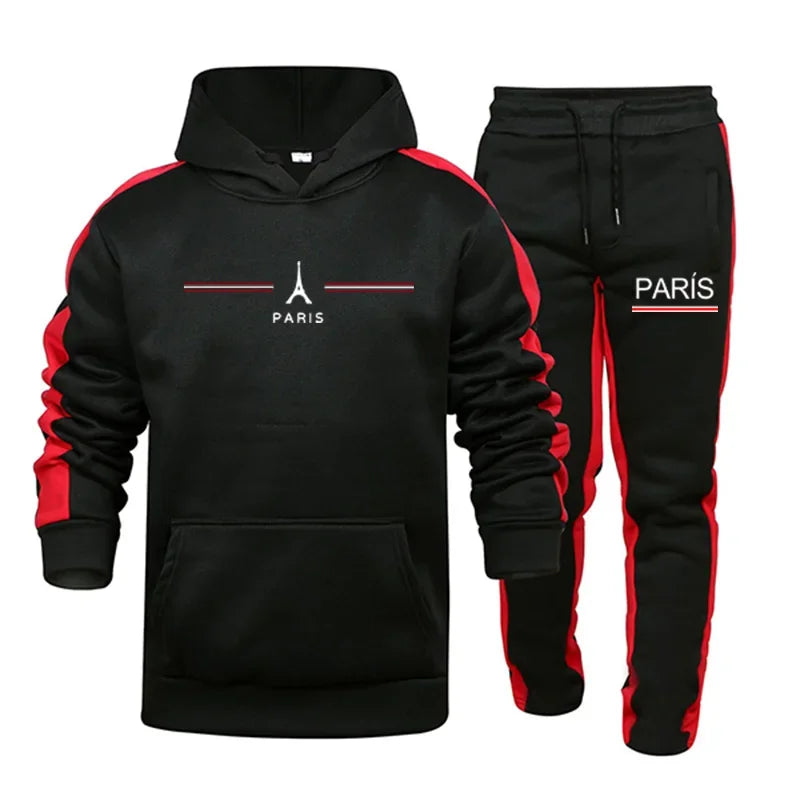 Hot Sales Mens Tracksuit Printing Casual Sweatshirt Set Daily Sports Hoodies Suit Autumn Winter Quality Jogging Mens Clothing