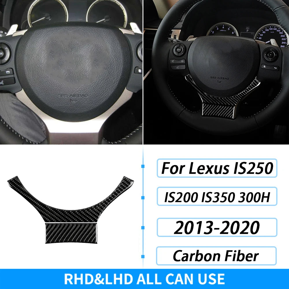 For Lexus IS250 IS350 300H 2013-2019 Carbon Fiber Gear Shift Air Outlet CD AC Window Lift Set Car Interior Accessories Sticker