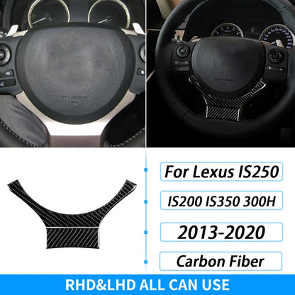 For Lexus IS250 IS350 300H 2013-2019 Carbon Fiber Gear Shift Air Outlet CD AC Window Lift Set Car Interior Accessories Sticker