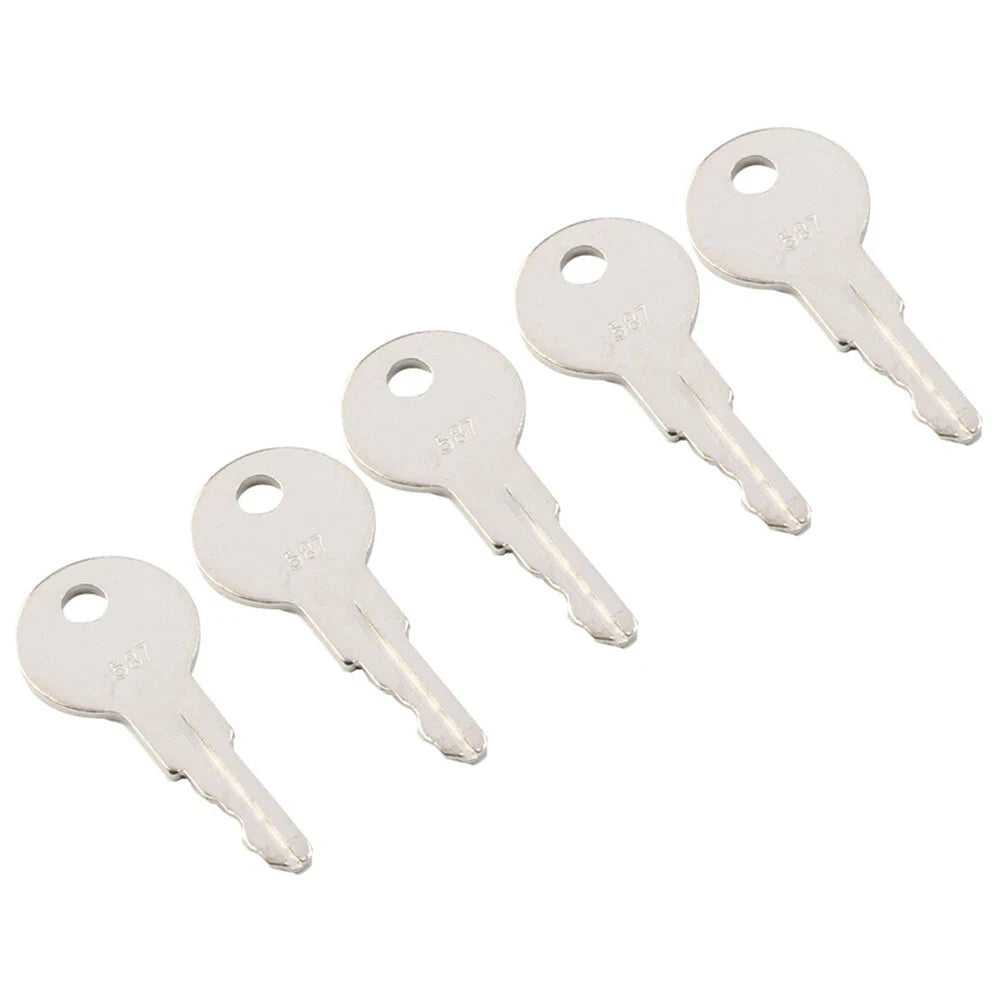 1/5/10/30/50PCS 587 Key For JLG Heavy Construction Equipment 7012587 Ignition Starter Key 587 ELI80-0106