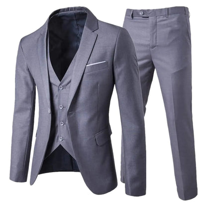 Elegant Men Suits For Wedding 3 Pieces 2 Set Jackets Vest Pants  Blazers Outfit Business Classic Full 2024 Formal Costume