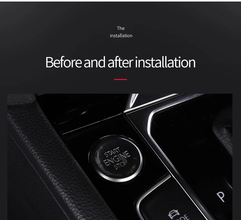 Car door unlocking button decorative sticker is suitable for Volkswagen VW new CC aluminum alloy interior button accessories