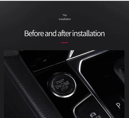 Car door unlocking button decorative sticker is suitable for Volkswagen VW new CC aluminum alloy interior button accessories