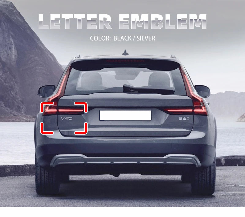 3d Black Car Trunk Letters For Volvo C30 V40 V50 V60 V90 S40 S60 S80 S90 XC40 XC60 XC90 Emblem Logo Badge Sticker Accessories