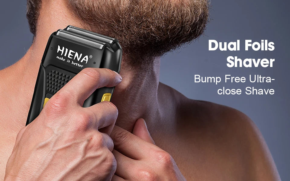 hiena Finish Machine Electric Professional Electric Hair Clippers Beard Clipper Rechargeable Men's Shaver Hair Trimmer Kit