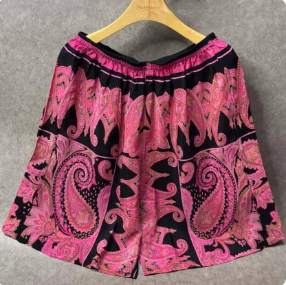 100% Mulberry Silk Men Boxer Underwear Couple Rubber Band Thin Short Home Pants Promotion Woman Can Wear