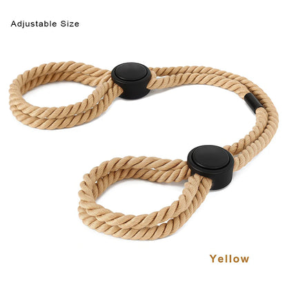 Bondage Women Bdsm Set Cotton Rope Handcuffs Erotic Restraints Rope Double-Layer Hand Clapper Blindfold Sex Toys For Couples Kit