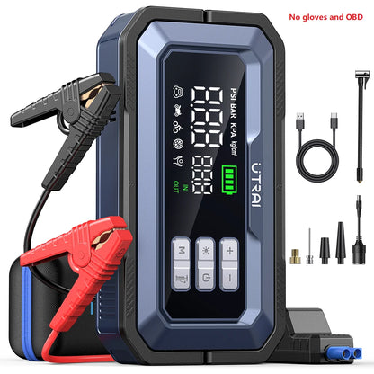 UTRAI All-in-One 7000A Car Jump Starter with Air Compressor &  OBD Diagnosis & Outdoor Camping Lights Emergency Boosters