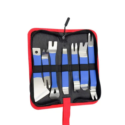 Stainless Steel & Plastic Car Audio Removal Tool 7pcs Door Panel Trim Pry Tool Set for Auto Interior Disassembly